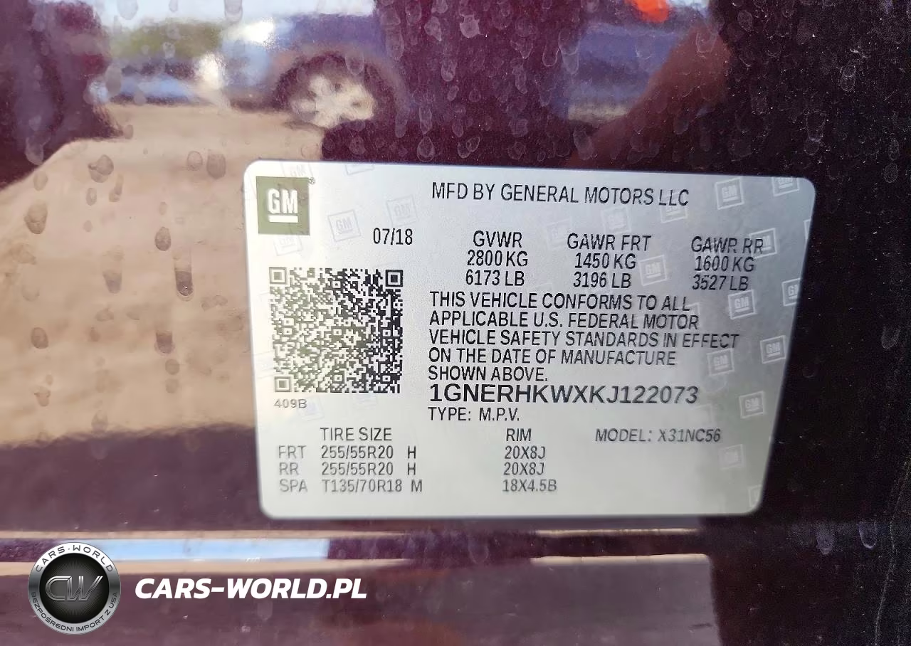 2019 Chevrolet Traverse Lt VIN:1GNERHKWXKJ122073 - 13