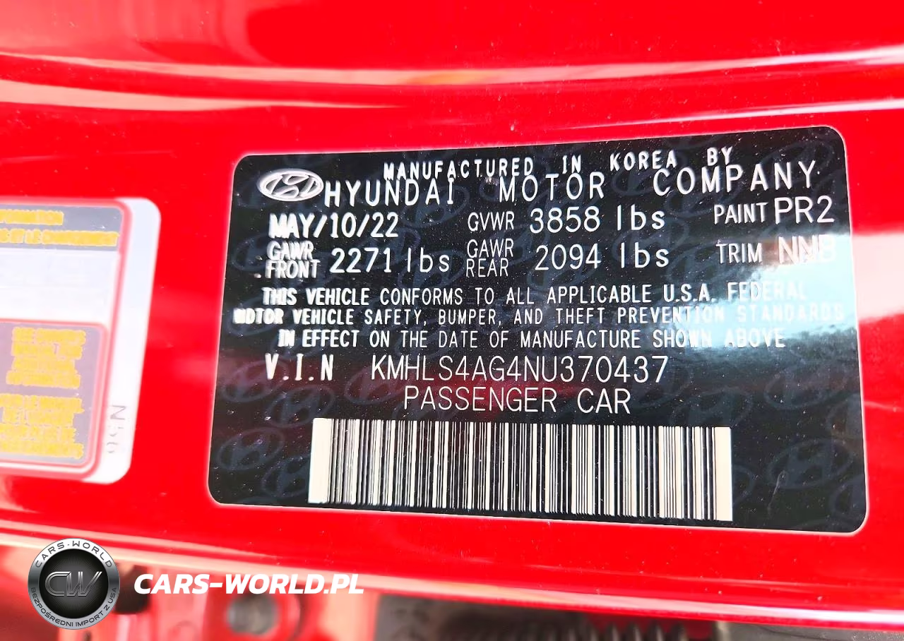 2022 Hyundai Elantra Sel VIN:KMHLS4AG4NU370437 - 13