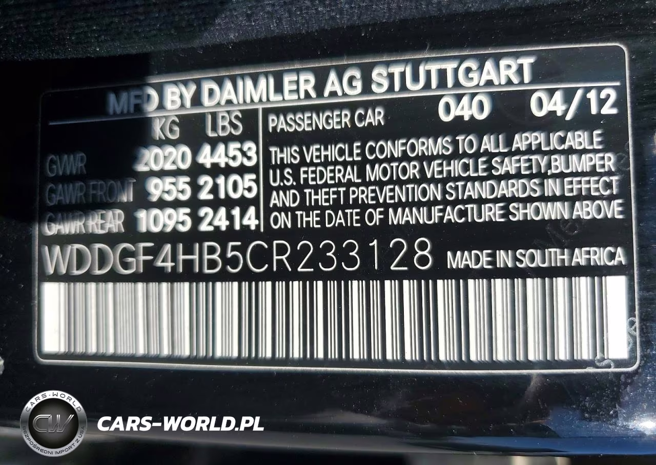 2012 Mercedes-Benz C 250 VIN:WDDGF4HB5CR233128 - 12