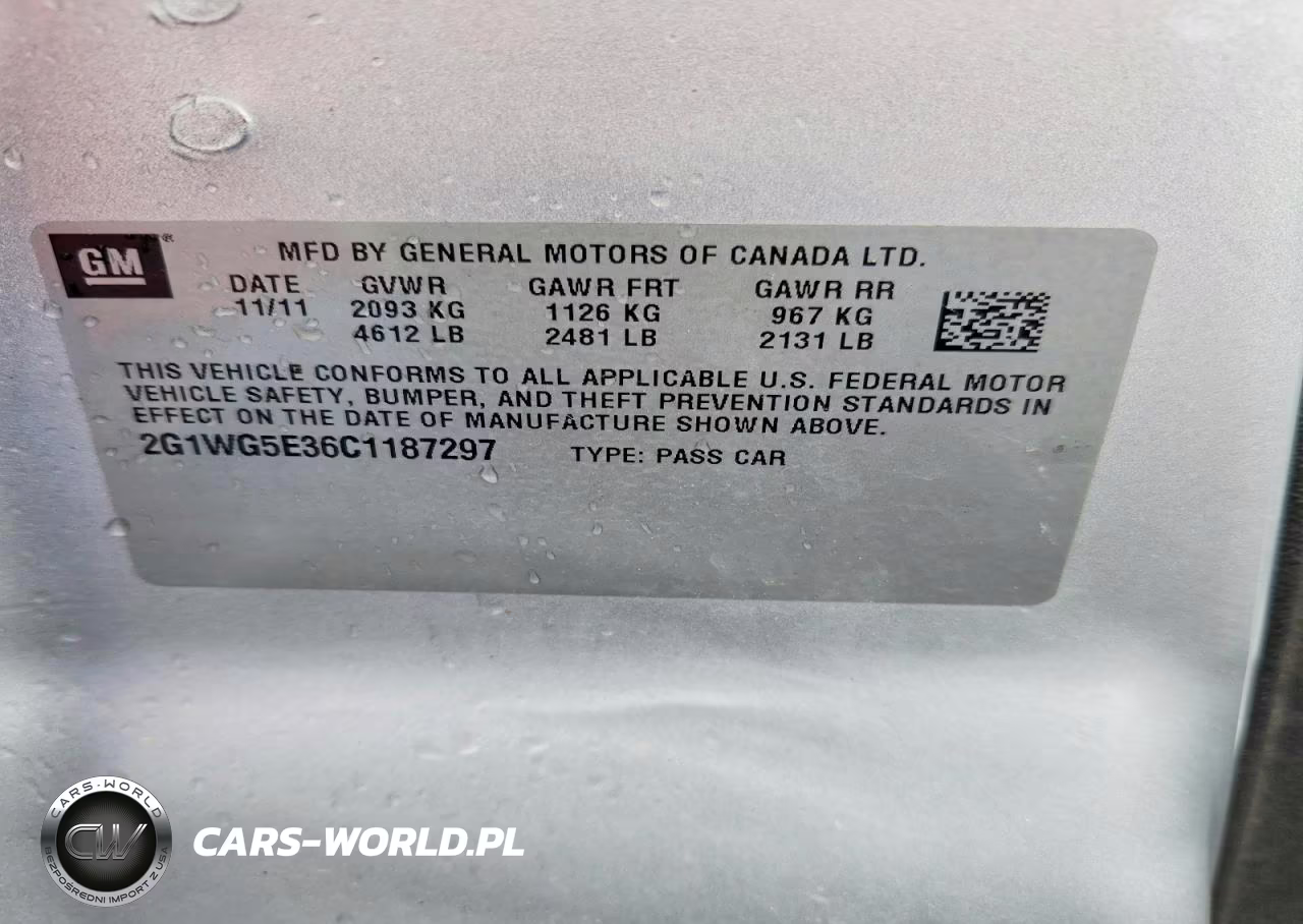 2012 Chevrolet Impala Lt VIN:2G1WG5E36C1187297 - 13