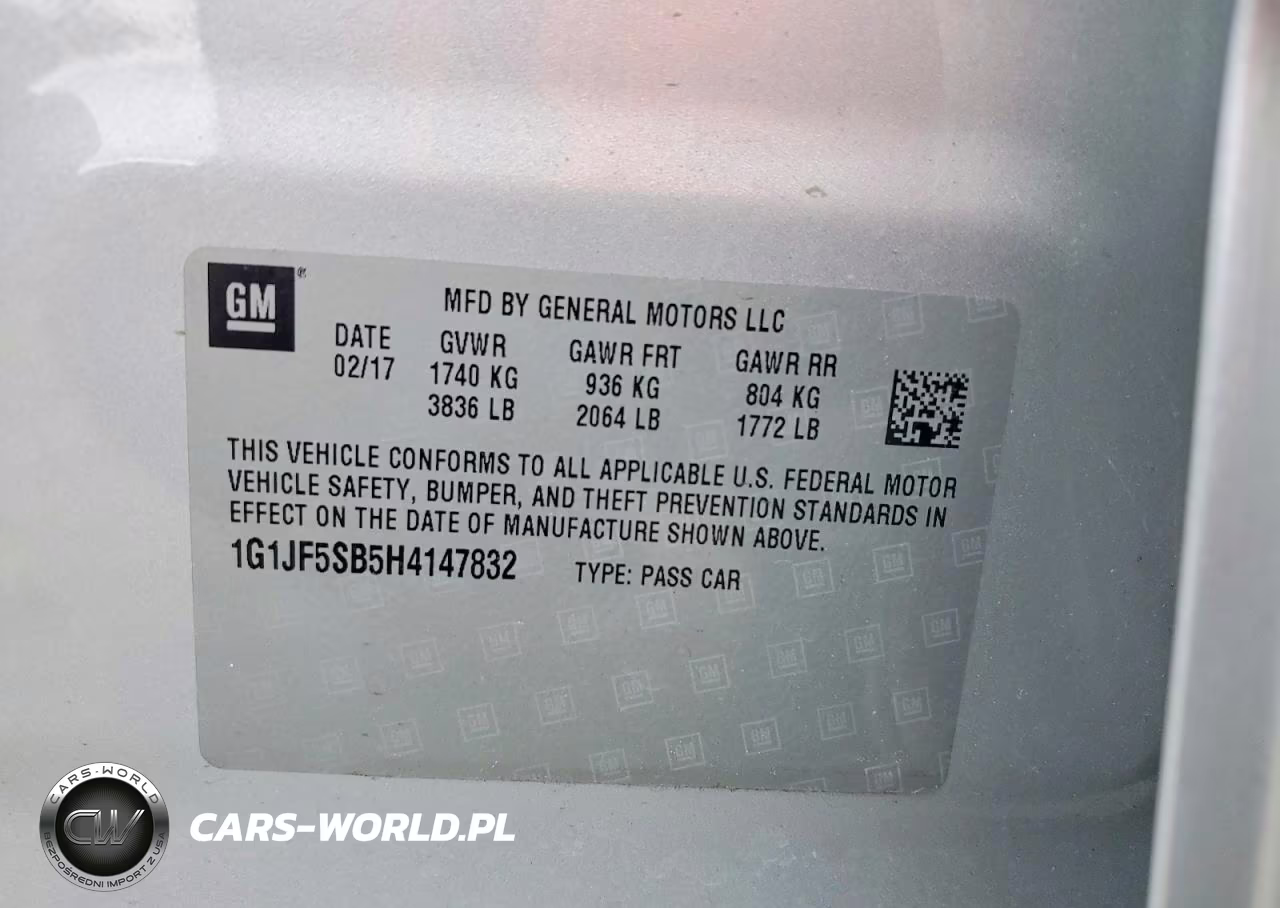 2017 Chevrolet Sonic Premier VIN:1G1JF5SB5H4147832 - 12