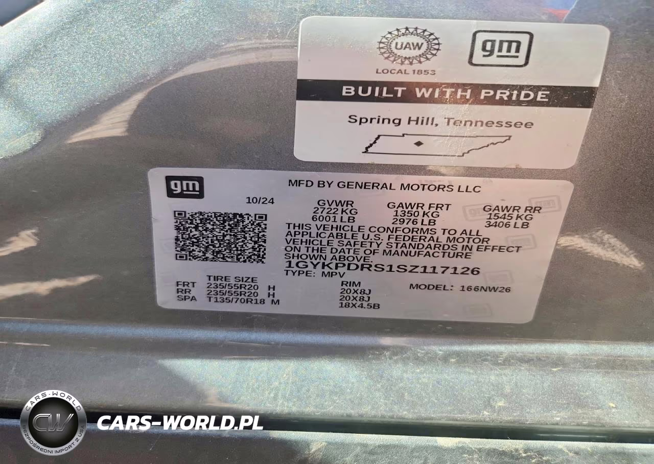 2025 Cadillac Xt6 Premium Luxury VIN:1GYKPDRS1SZ117126 - 14