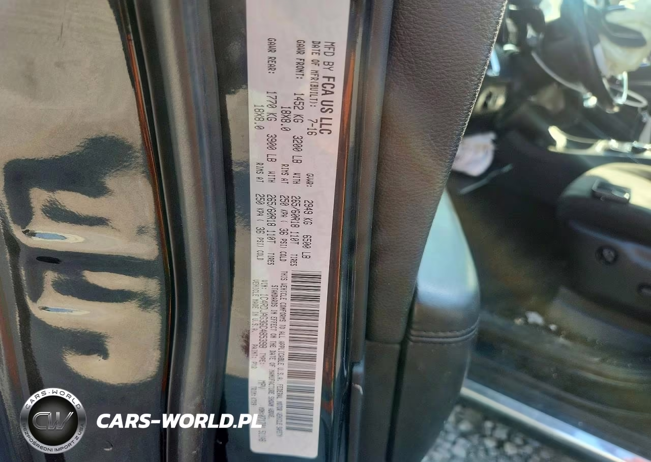 2016 Dodge Durango Sxt VIN:1C4RDJAG3GC485398 - 12