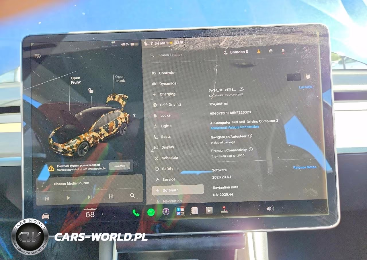 2019 Tesla Model 3 VIN:5YJ3E1EA5KF326323 - 9