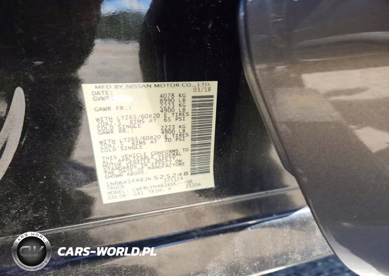 2018 Nissan Titan Xd Platinum Reserve VIN:1N6BA1F48JN525248 - 12
