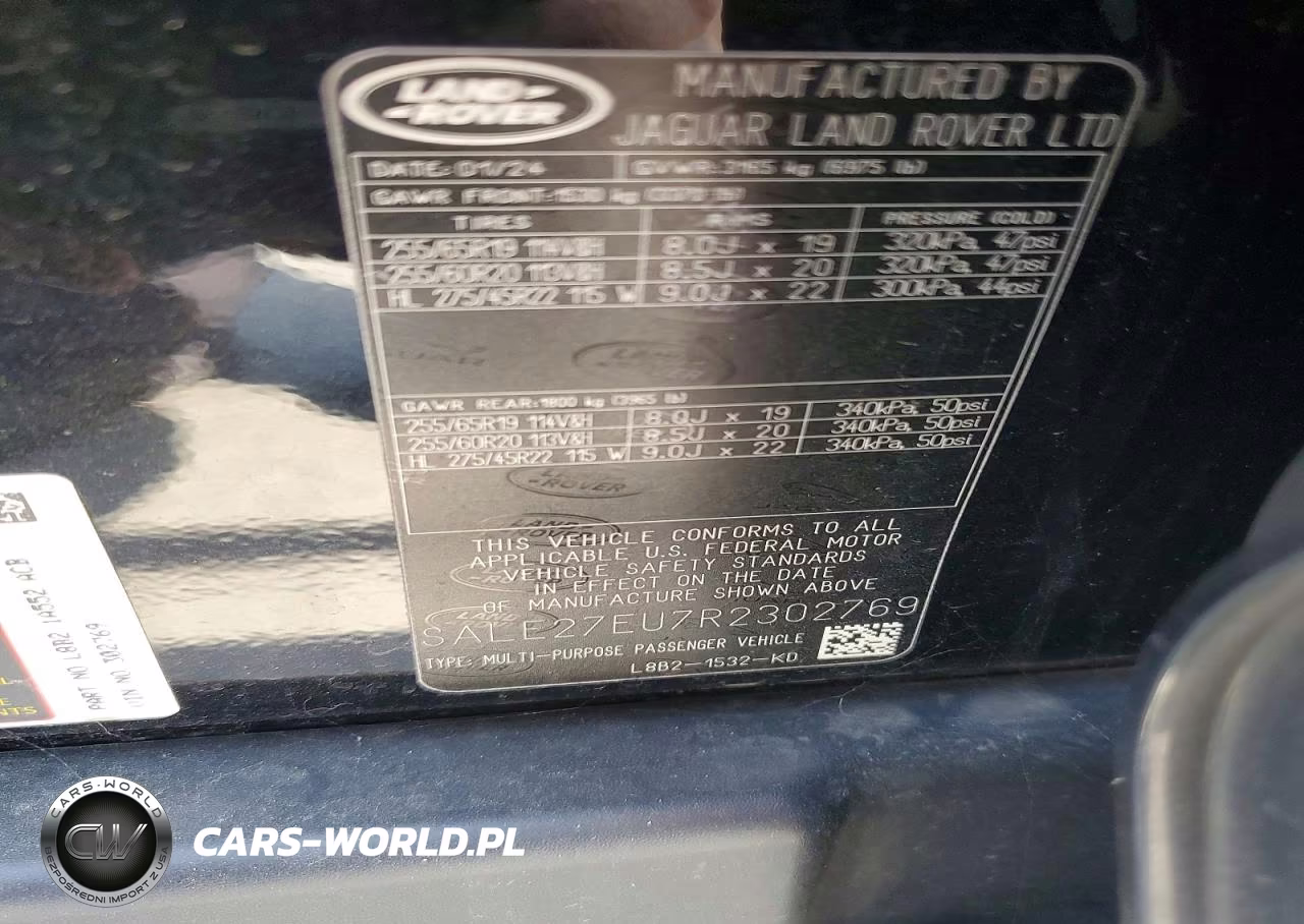 2024 Land Rover Defender 110 X-Dynamic Se VIN:SALE27EU7R2302769 - 13
