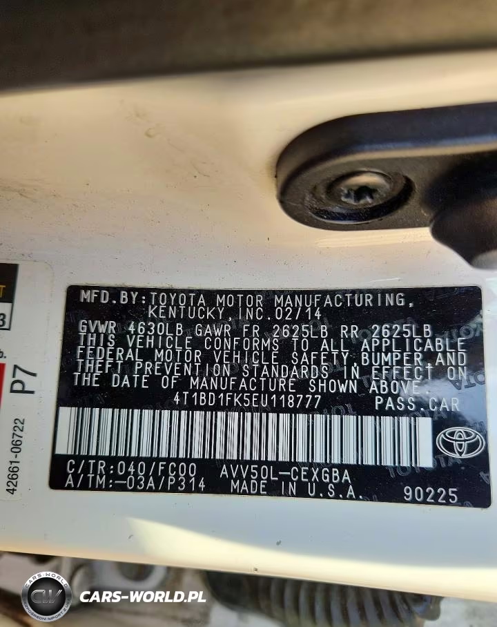 2014 Toyota Camry Hybrid Xle VIN:4T1BD1FK5EU118777 - 12