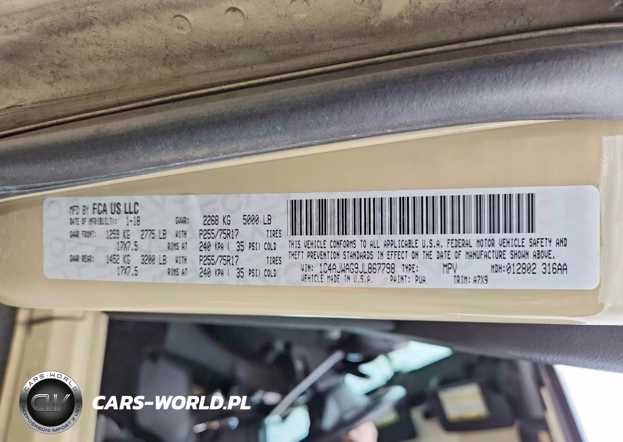 2018 Jeep Wrangler Sport VIN:1C4AJWAG9JL867798 - 14