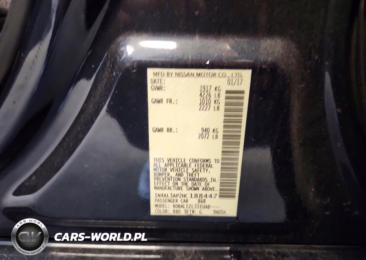 2017 Nissan Altima 2.5 Sv VIN:1N4AL3AP2HC188447 - 12