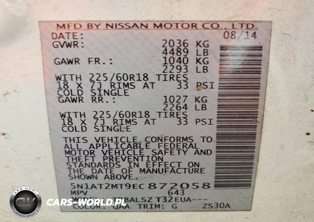 2014 Nissan Rogue Sl VIN:5N1AT2MT9EC872058 - 13