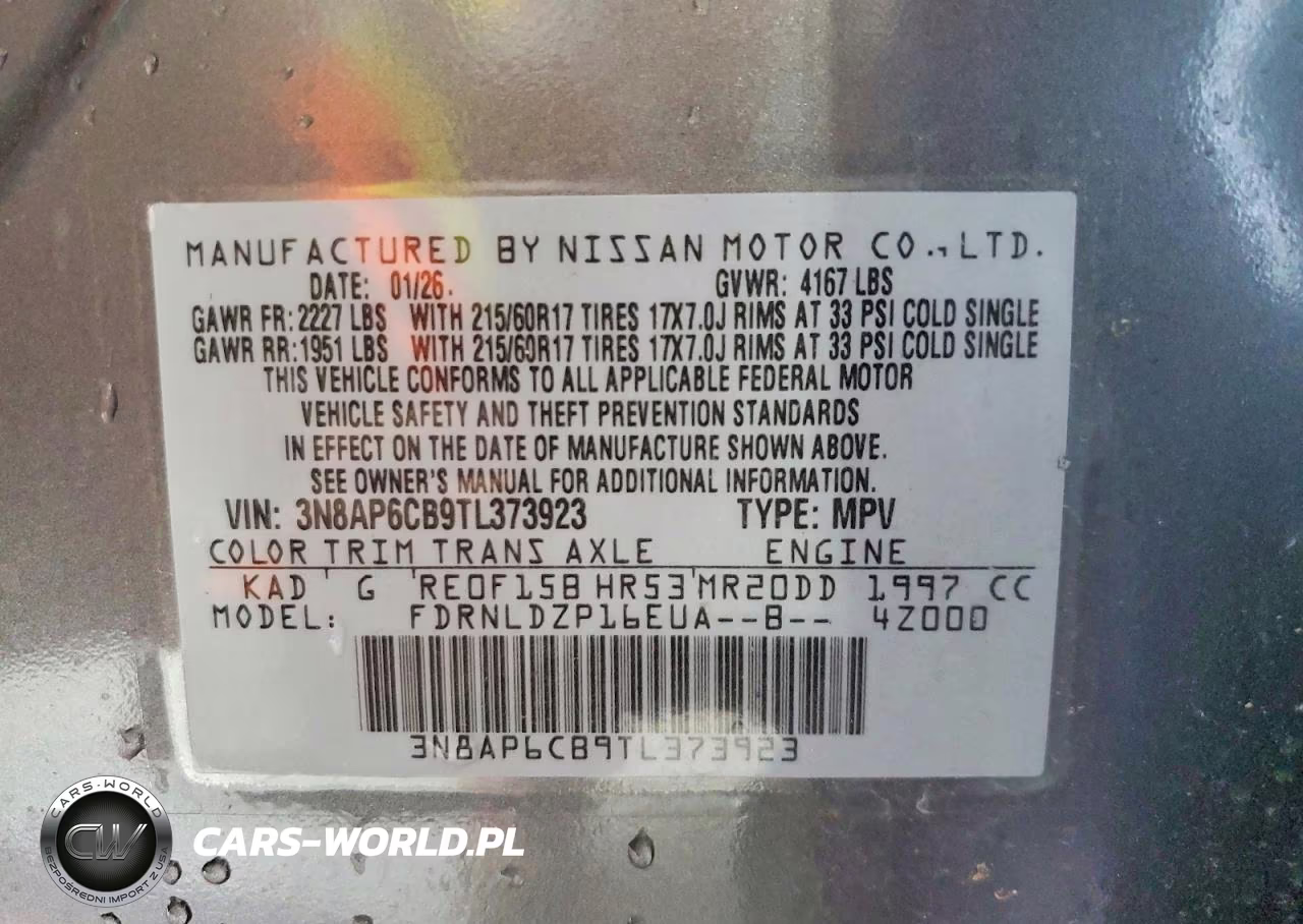2026 Nissan Kicks Sv VIN:3N8AP6CB9TL373923 - 14