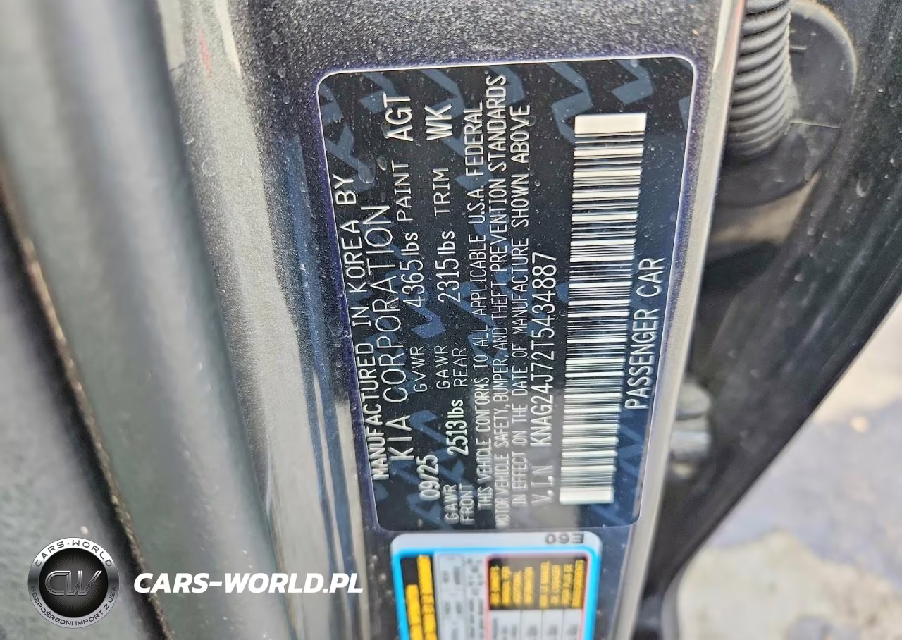 2026 Kia K5 Lxs Fwd VIN:KNAG24J72T5434887 - 12