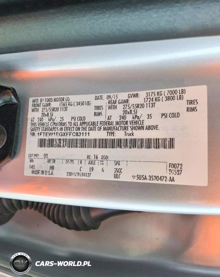 2015 Ford F150 Supercrew VIN:1FTEW1EGXFFC83111 - 12