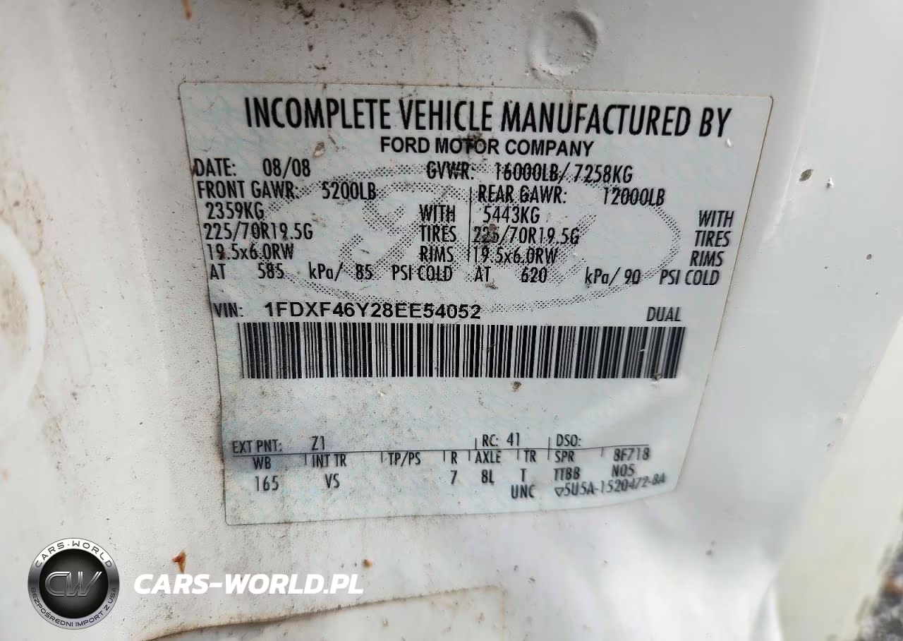 2008 Ford F450 Super Duty VIN:1FDXF46Y28EE54052 - 12