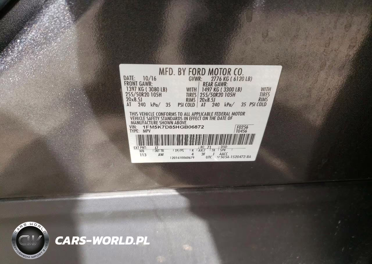 2017 Ford Explorer Xlt VIN:1FM5K7D85HGB06872 - 13
