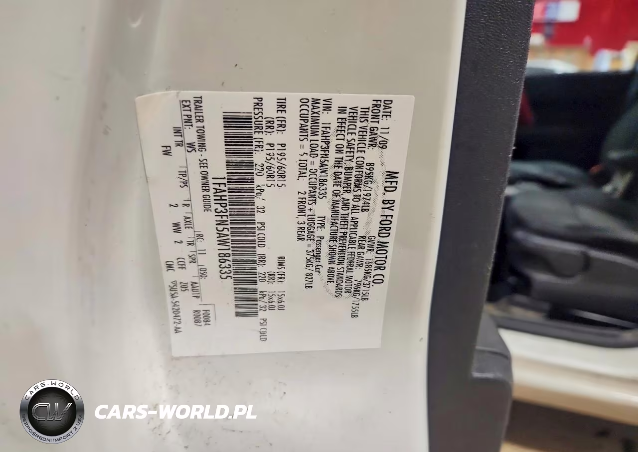 2010 Ford Focus Se VIN:1FAHP3FN5AW186335 - 12