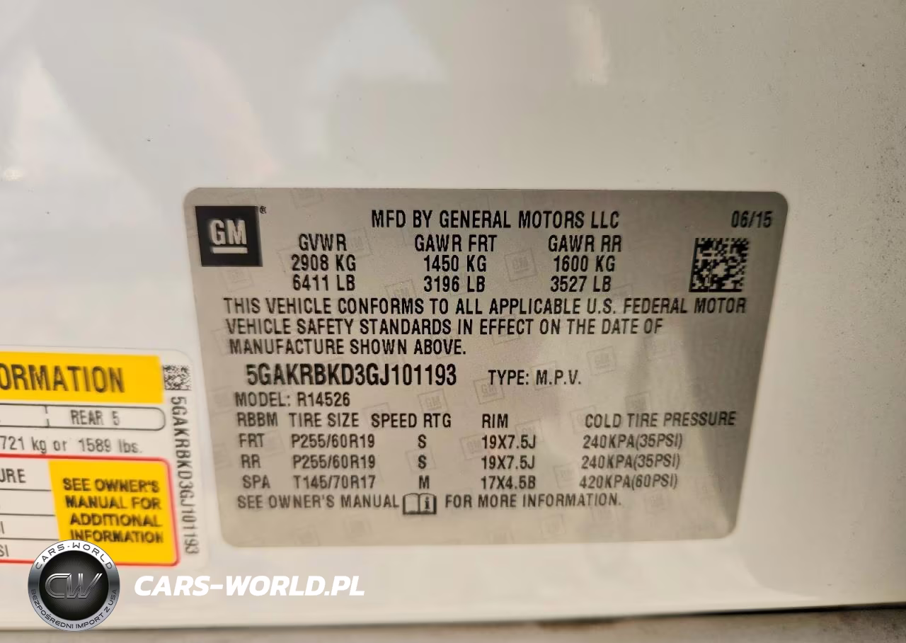 2016 Buick Enclave VIN:5GAKRBKD3GJ101193 - 13