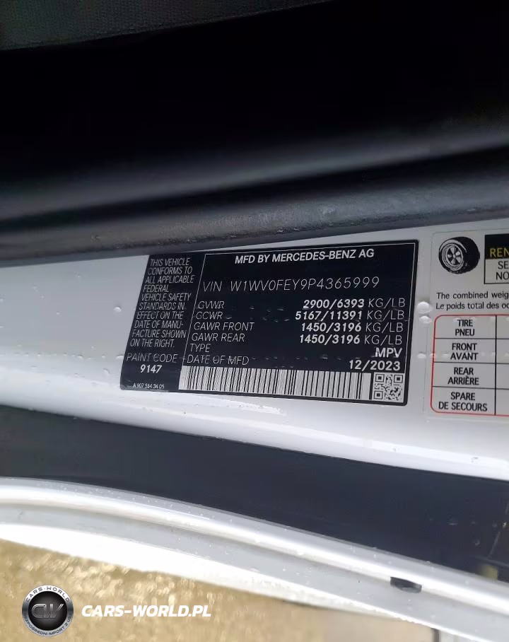 2023 Mercedes-Benz Metris VIN:W1WV0FEY9P4365999 - 14