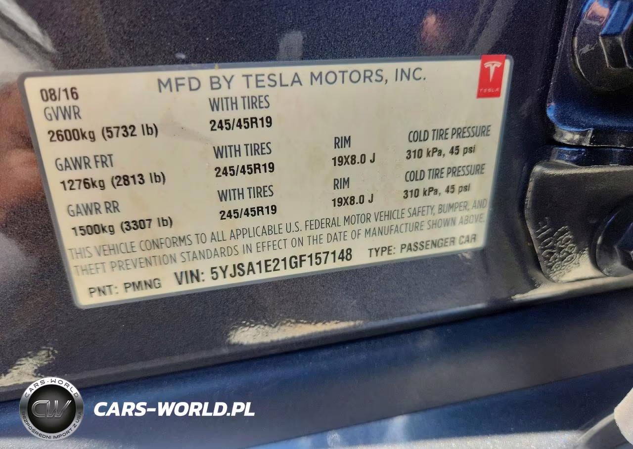 2016 Tesla Model S VIN:5YJSA1E21GF157148 - 13