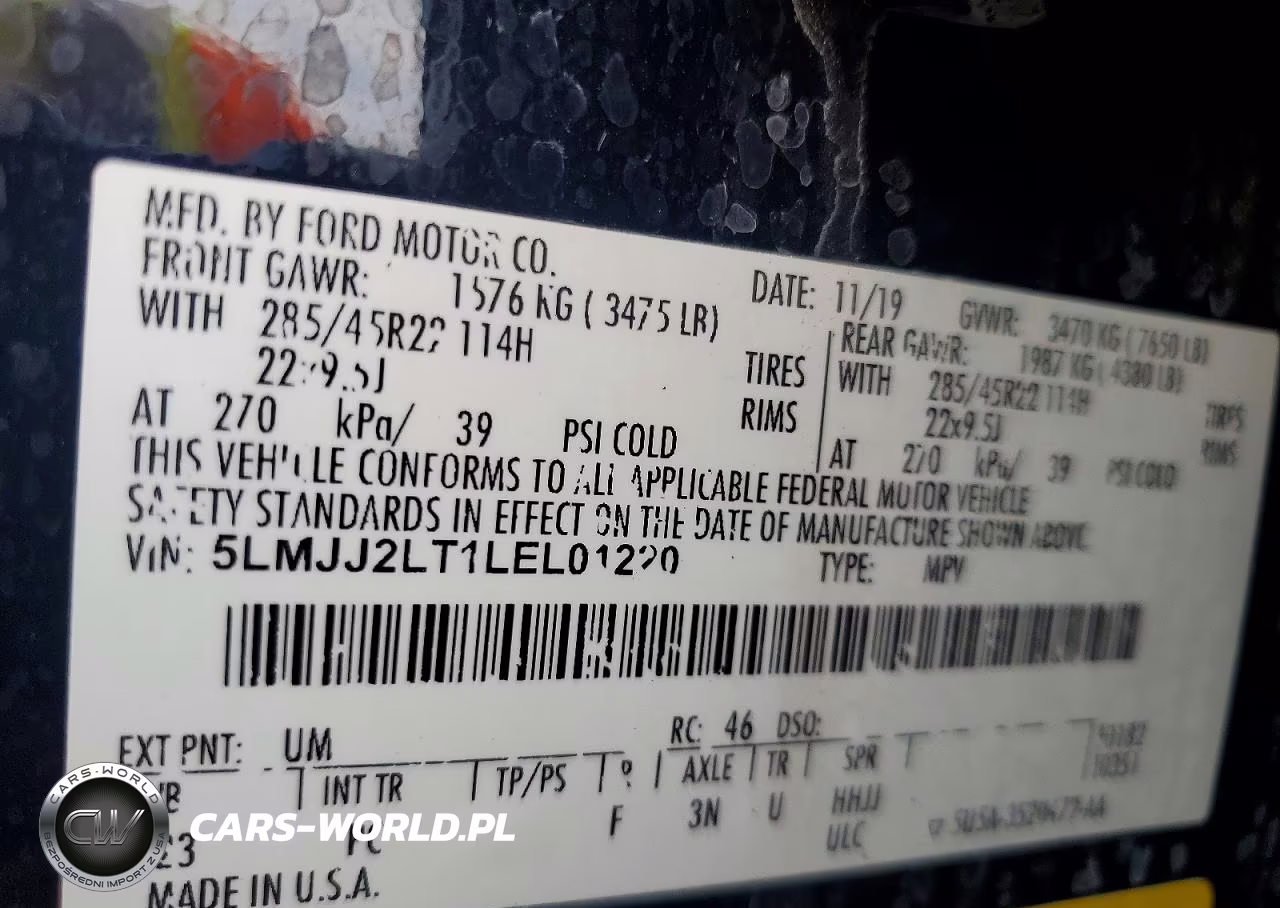 2020 Lincoln Navigator Reserve VIN:5LMJJ2LT1LEL01220 - 12