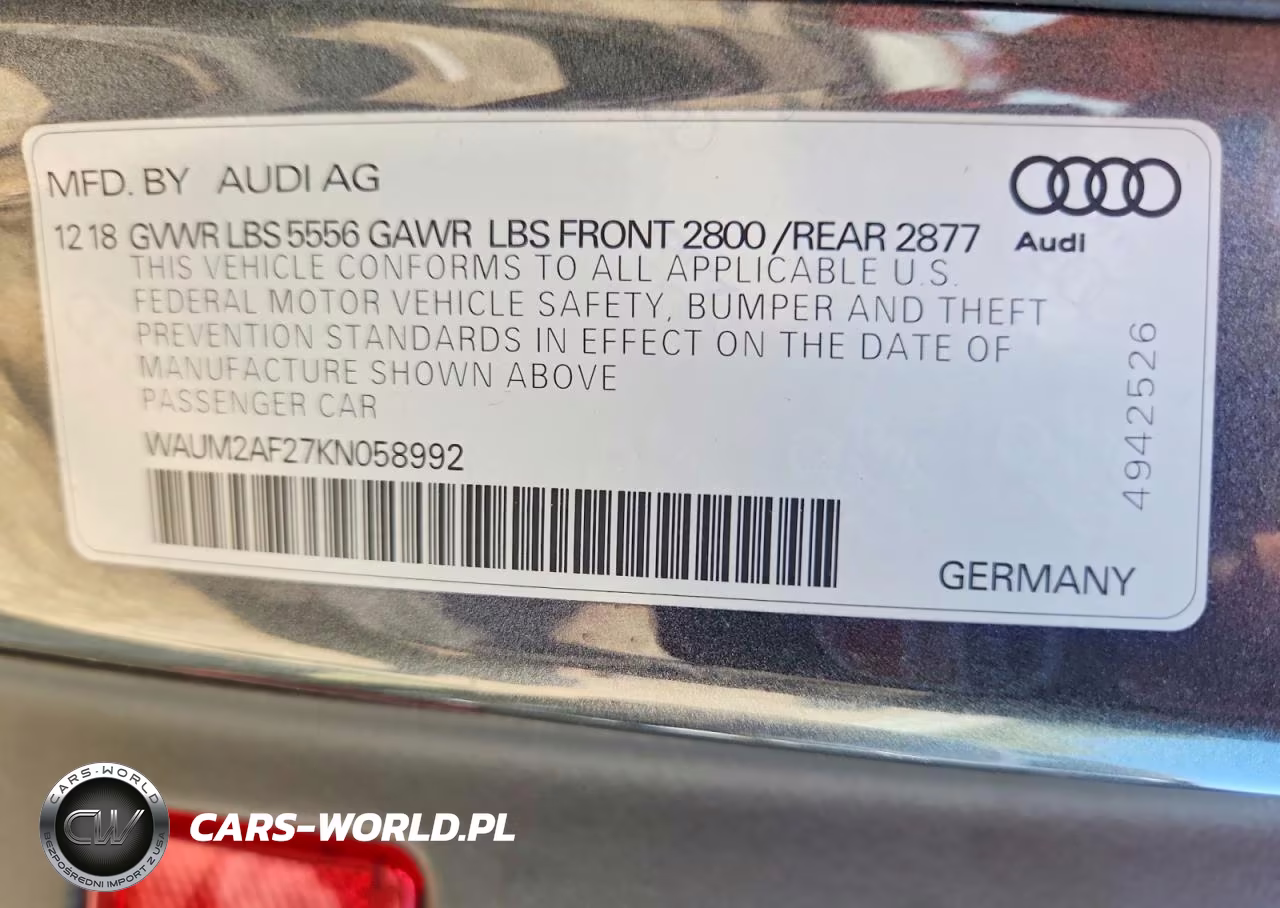 2019 Audi A6 Prestige VIN:WAUM2AF27KN058992 - 12