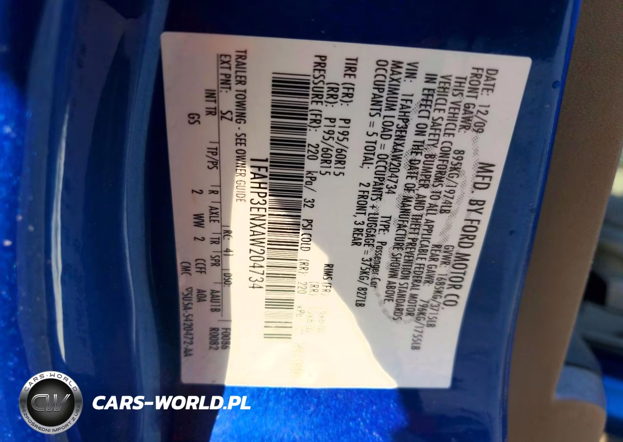 2010 Ford Focus S VIN:1FAHP3ENXAW204734 - 12
