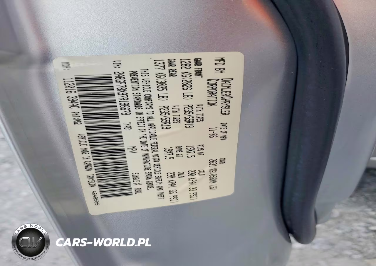2007 Chrysler Pacifica VIN:2A8GF78X97R196679 - 13