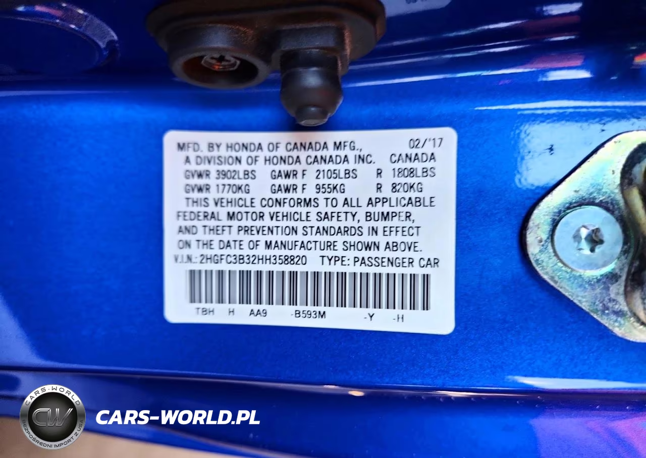 2017 Honda Civic Ex VIN:2HGFC3B32HH358820 - 12