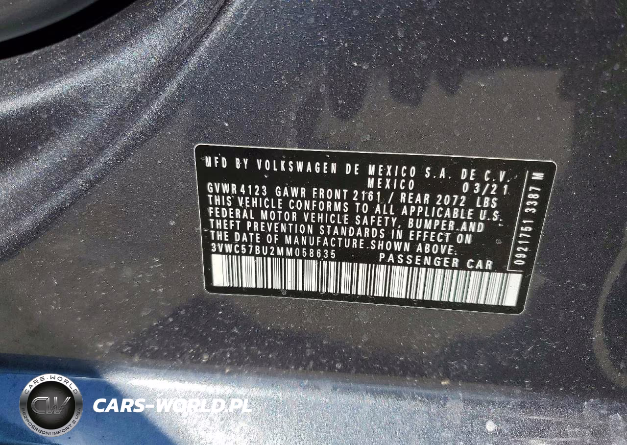 2021 Volkswagen Jetta S VIN:3VWC57BU2MM058635 - 13