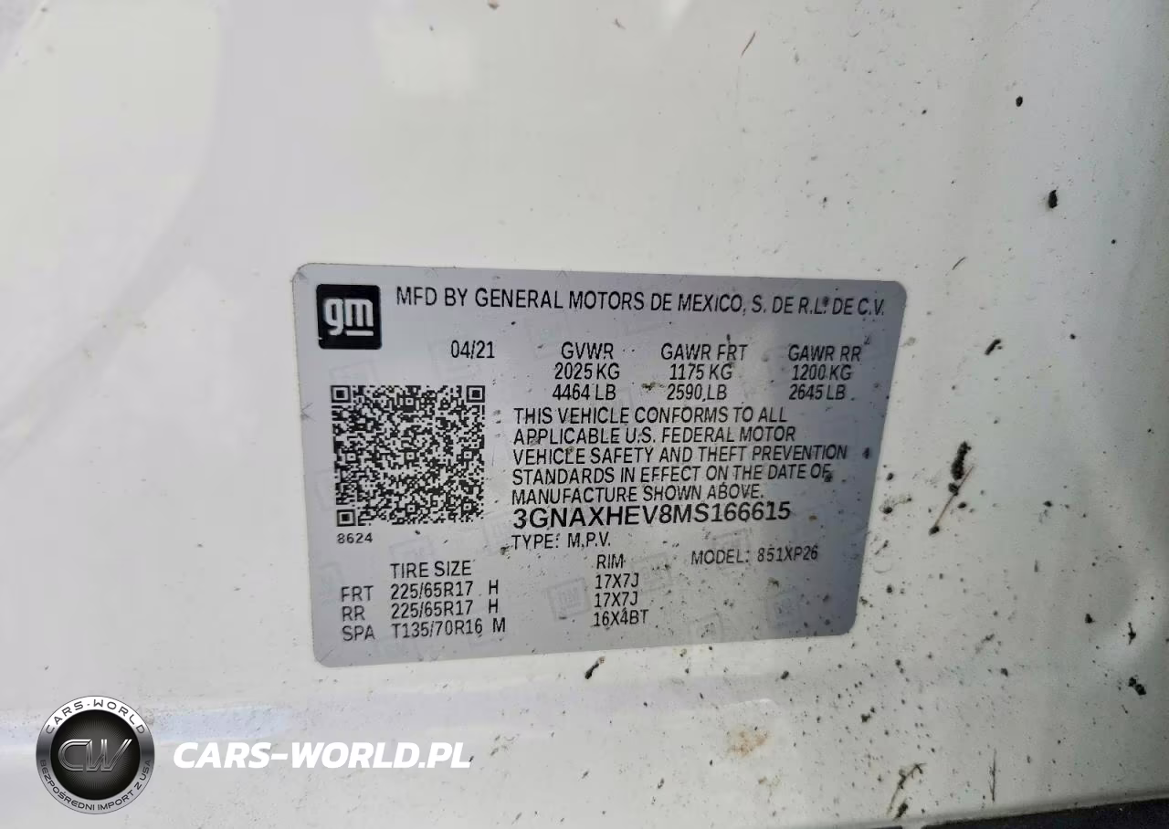 2021 Chevrolet Equinox Ls VIN:3GNAXHEV8MS166615 - 14