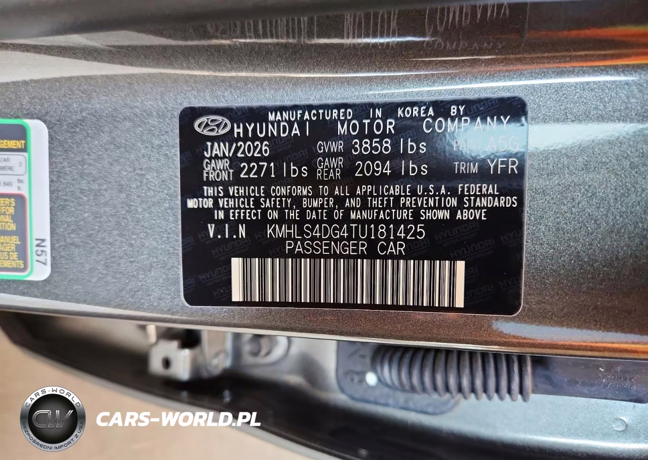 2026 Hyundai Elantra Sel Sport Premium VIN:KMHLS4DG4TU181425 - 12