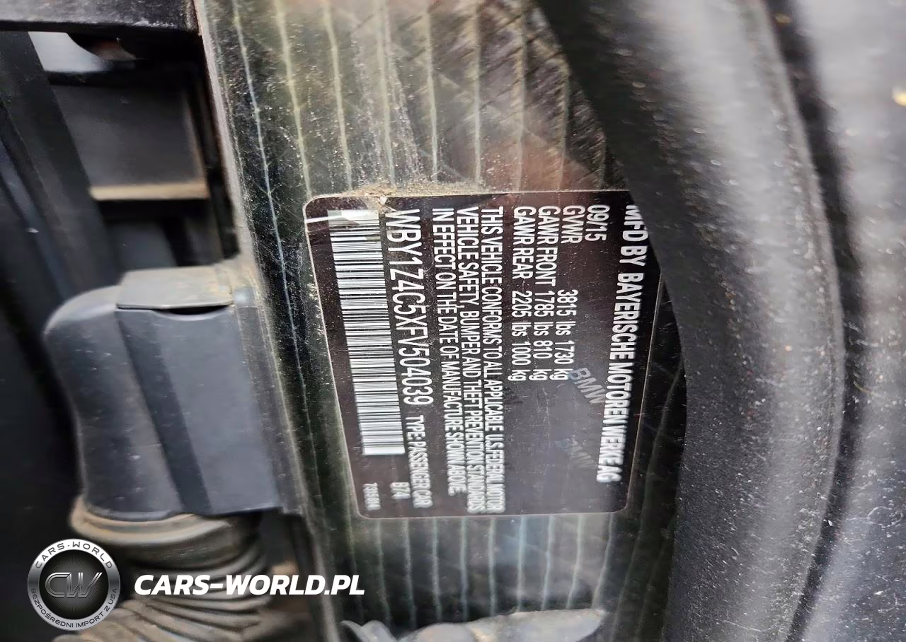 2015 BMW I3 Rex VIN:WBY1Z4C5XFV504039 - 12