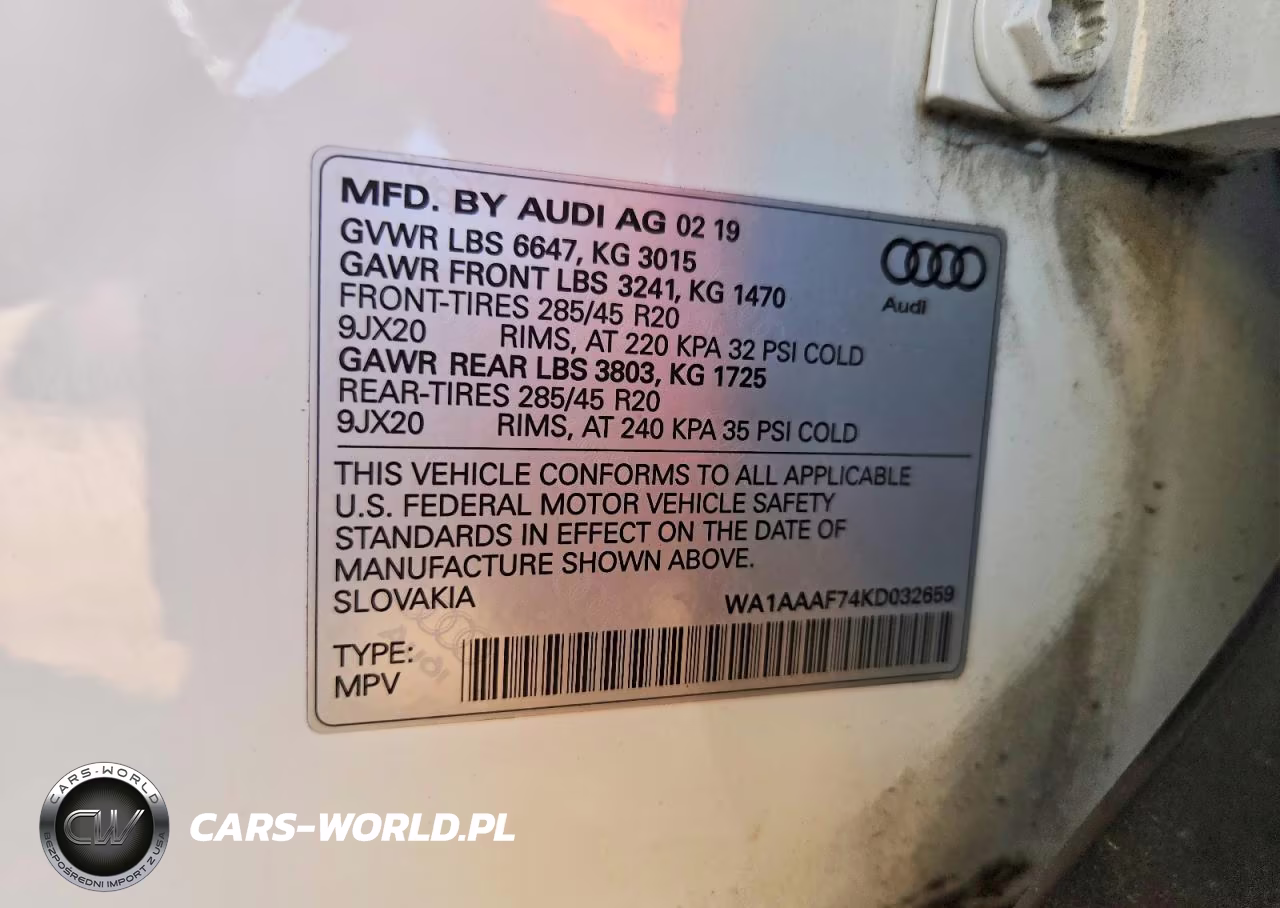 2019 Audi Q7 Premium VIN:WA1AAAF74KD032659 - 14