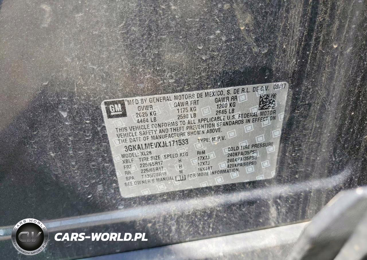 2018 GMC Terrain Sle VIN:3GKALMEVXJL171533 - 14