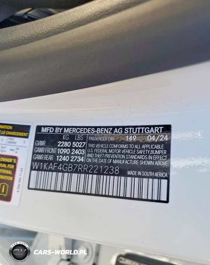 2024 Mercedes-Benz C 300 VIN:W1KAF4GB7RR221238 - 12