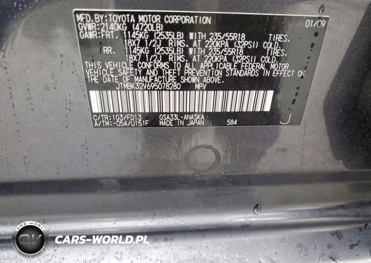 2009 Toyota Rav4 Sport VIN:JTMBK32V695078280 - 13