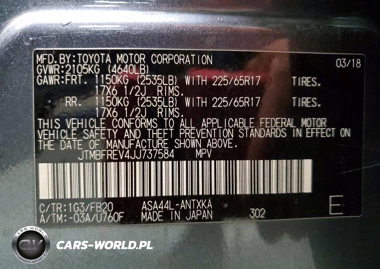 2018 Toyota Rav4 Le VIN:JTMBFREV4JJ737584 - 13