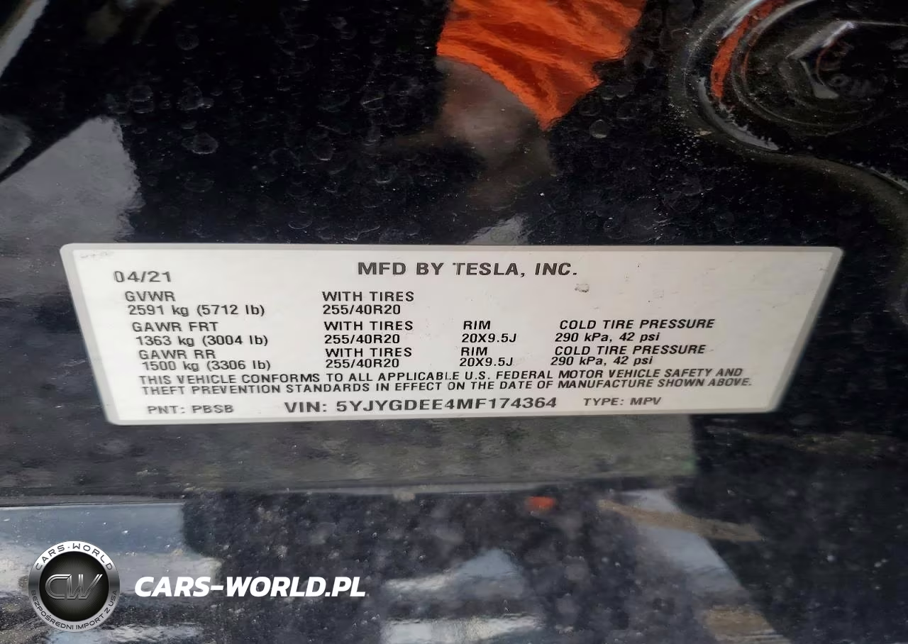 2021 Tesla Model Y VIN:5YJYGDEE4MF174364 - 13
