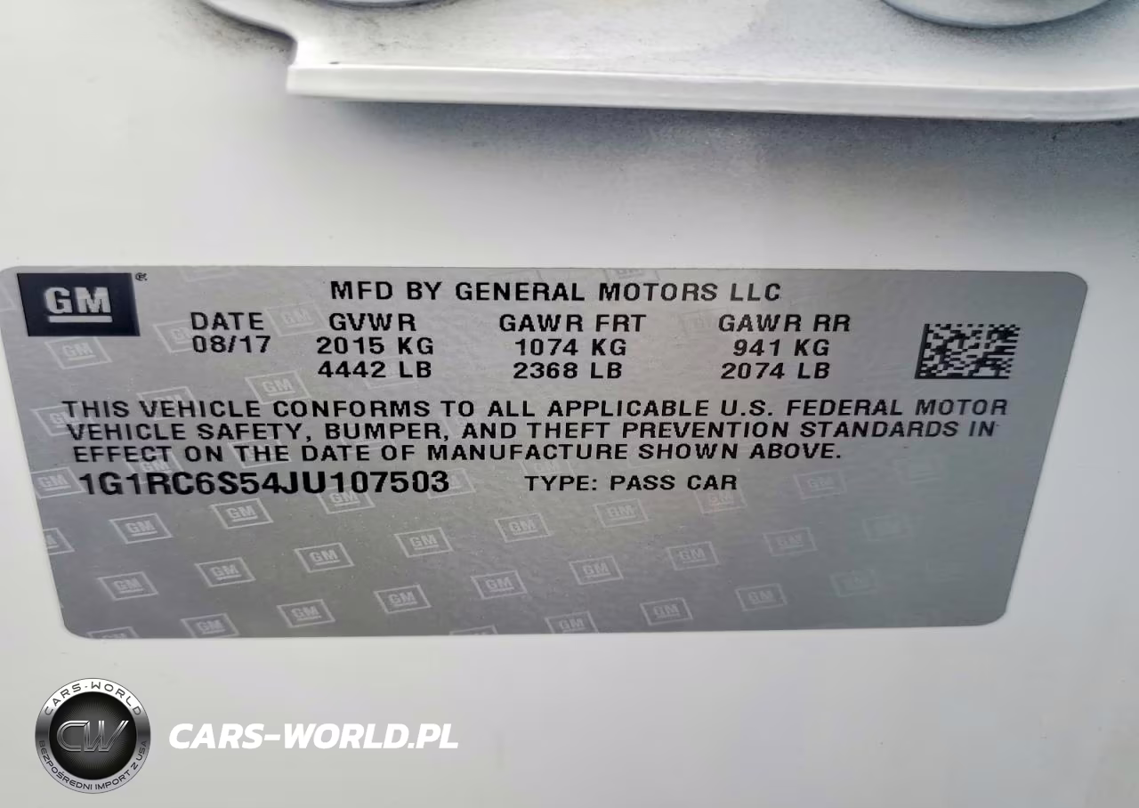 2018 Chevrolet Volt Lt VIN:1G1RC6S54JU107503 - 12