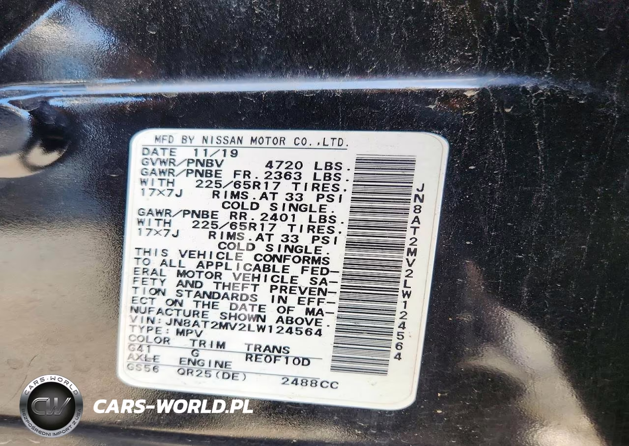 2020 Nissan Rogue Sv VIN:JN8AT2MV2LW124564 - 13