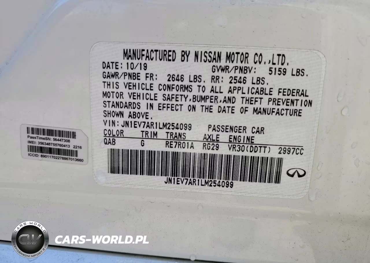 2020 Infiniti Q50 Pure VIN:JN1EV7AR1LM254099 - 12