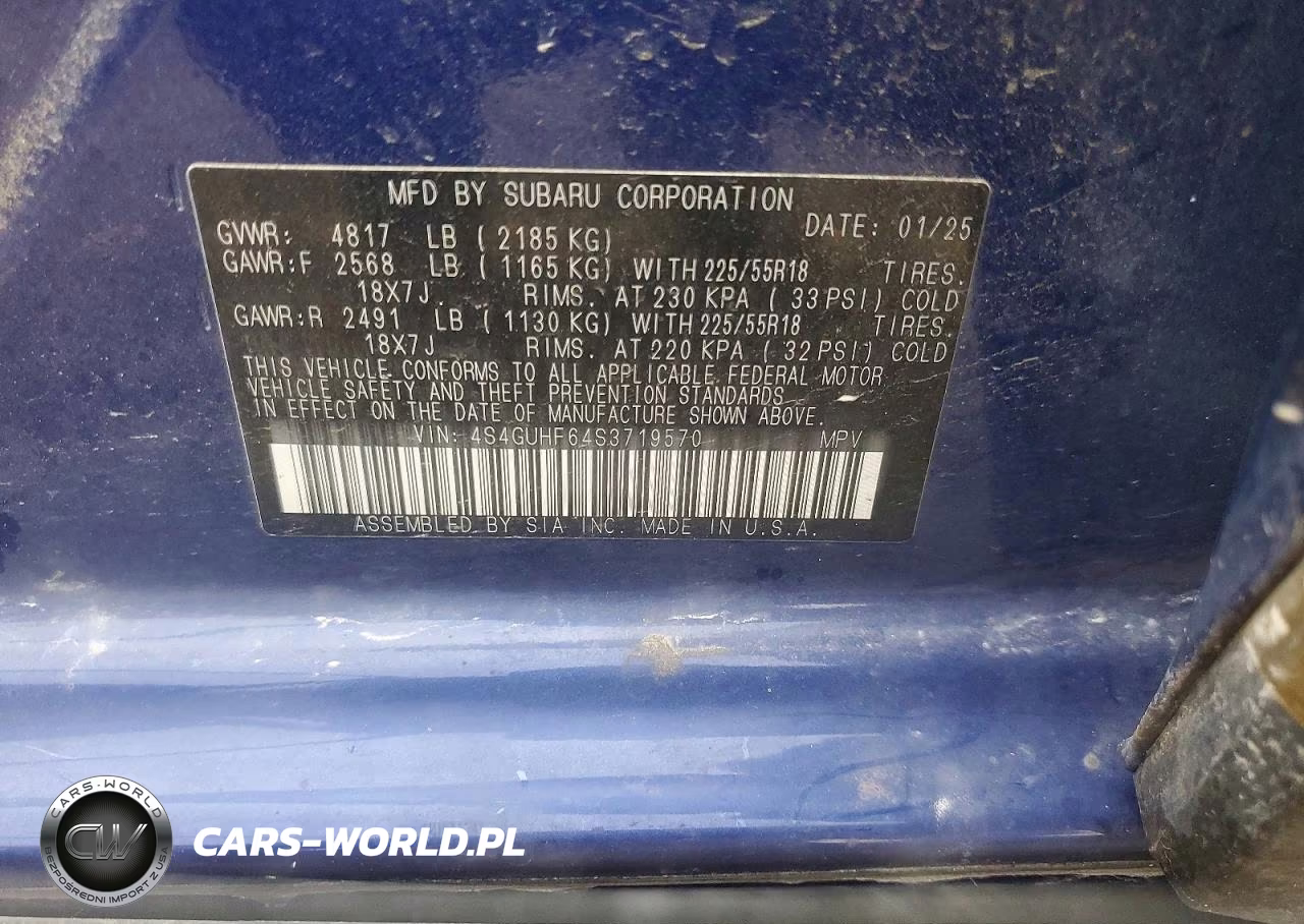2025 Subaru Crosstrek Sport VIN:4S4GUHF64S3719570 - 12