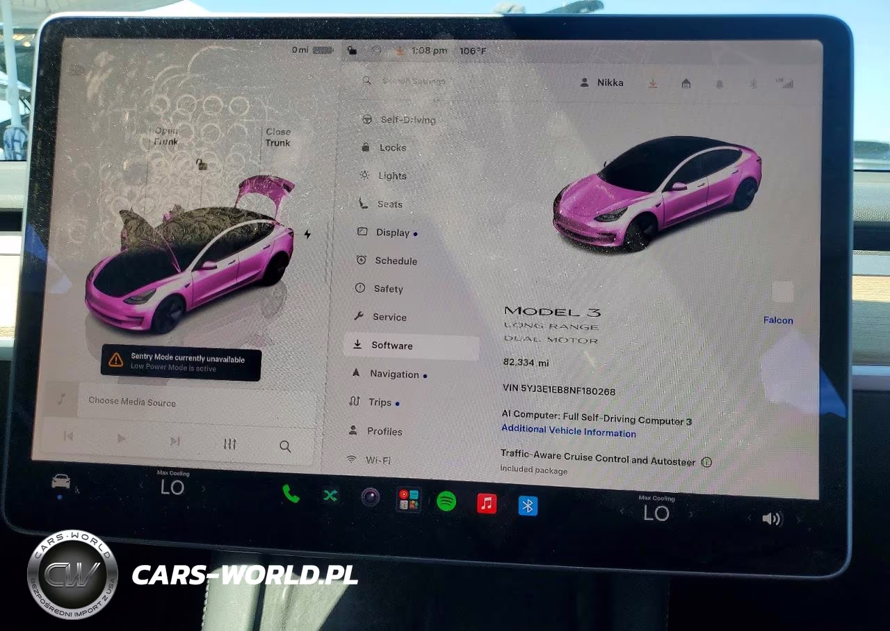 2022 Tesla Model 3 VIN:5YJ3E1EB8NF180268 - 9