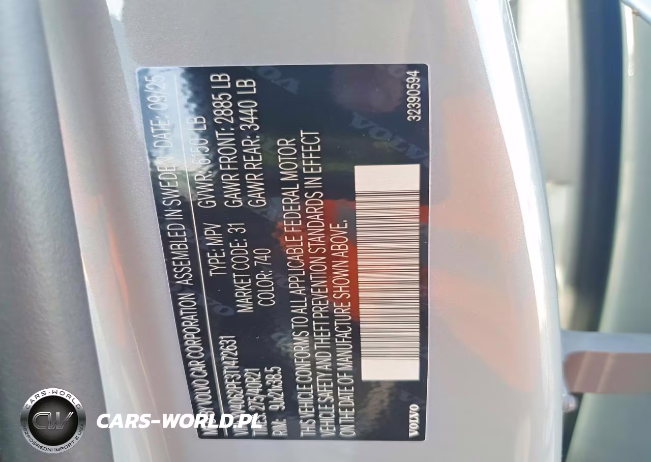 2026 Volvo Xc90 Ultra VIN:YV4062PF3T1472631 - 13