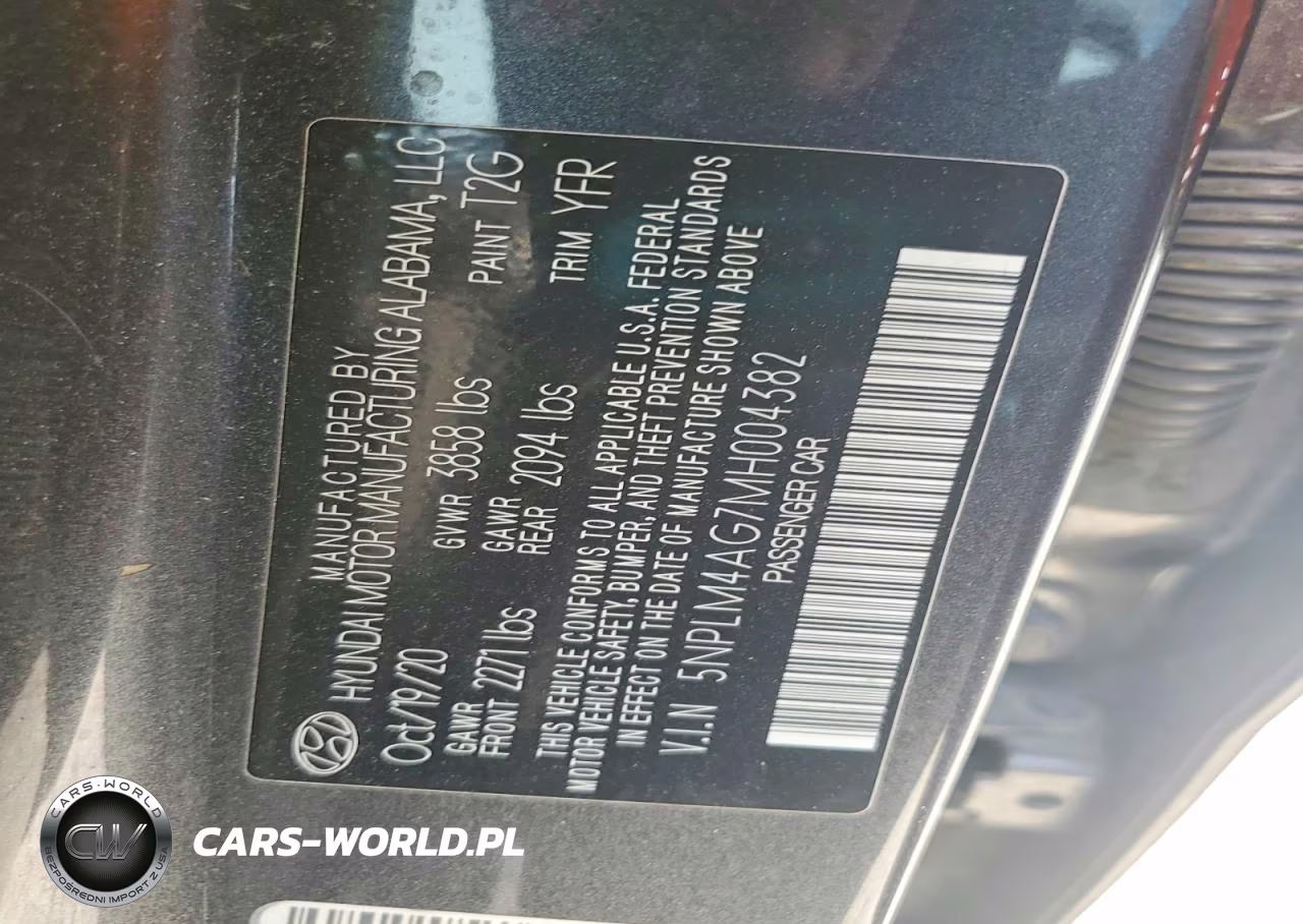 2021 Hyundai Elantra Sel VIN:5NPLM4AG7MH004382 - 12