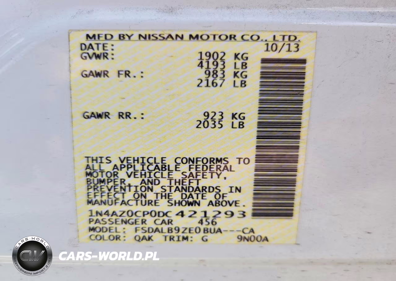 2013 Nissan Leaf S VIN:1N4AZ0CP0DC421293 - 12