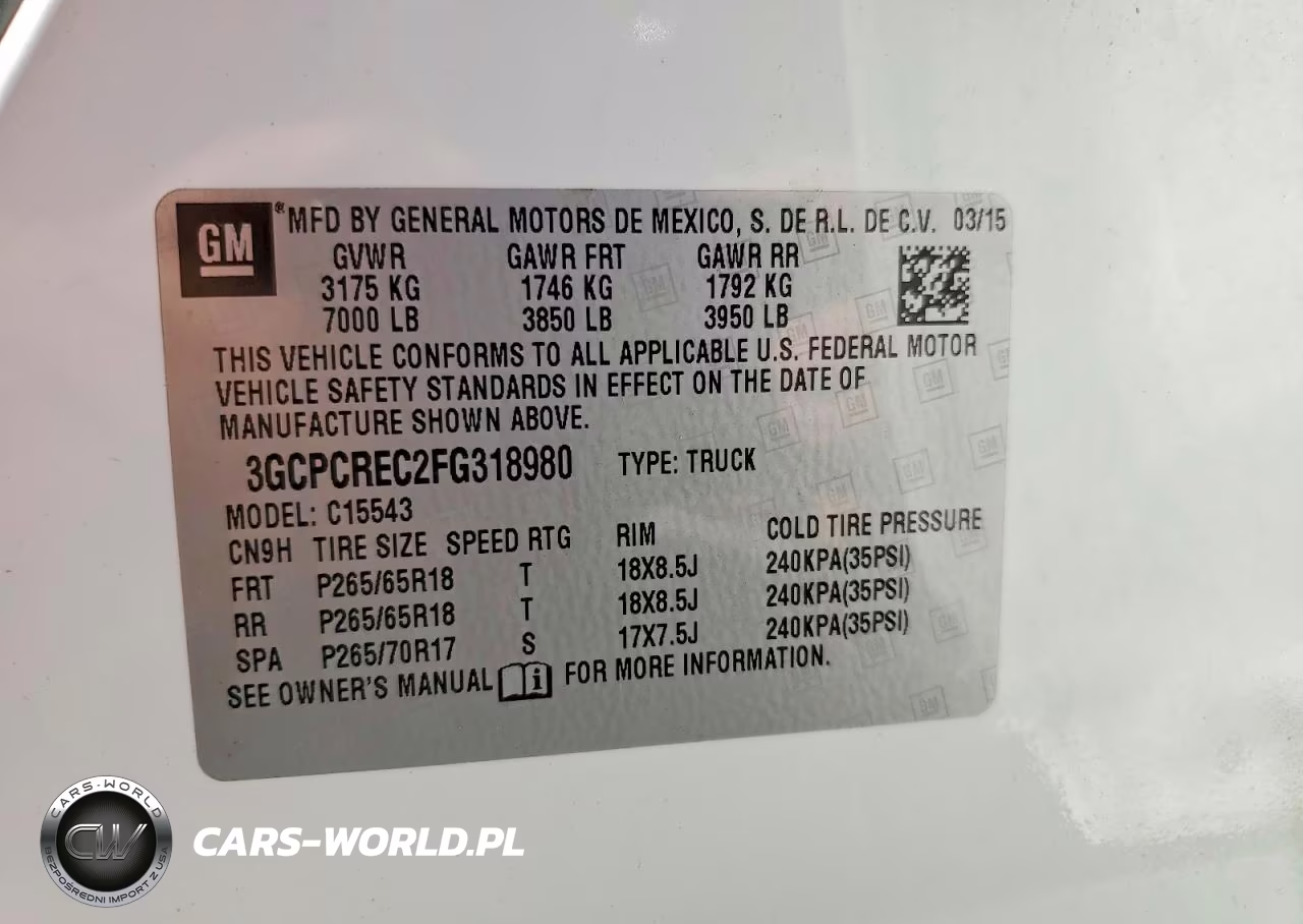 2015 Chevrolet Silverado C1500 Lt VIN:3GCPCREC2FG318980 - 12