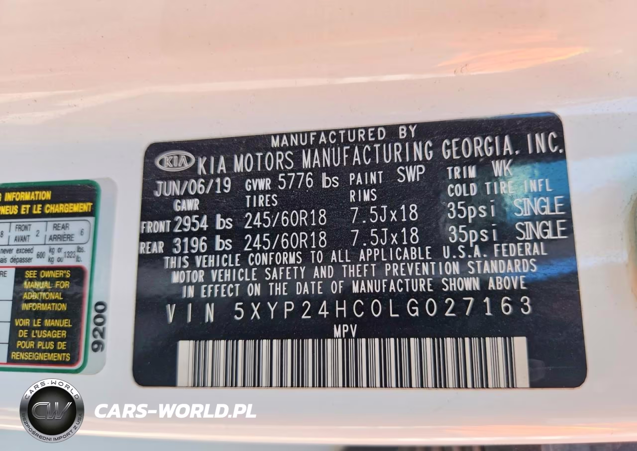 2020 Kia Telluride Lx VIN:5XYP24HC0LG027163 - 13