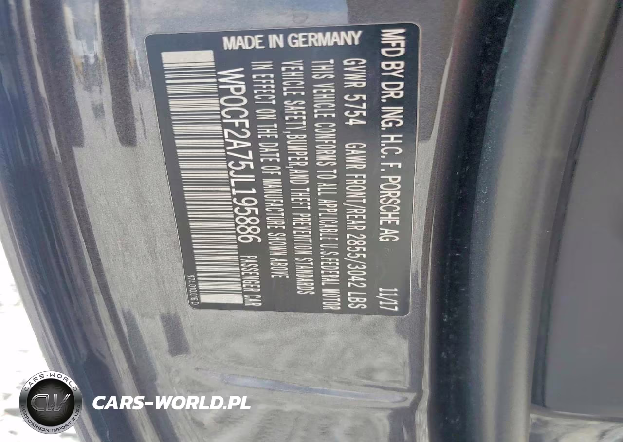 2018 Porsche Panamera Sport Turismo Turbo VIN:WP0CF2A75JL195886 - 13