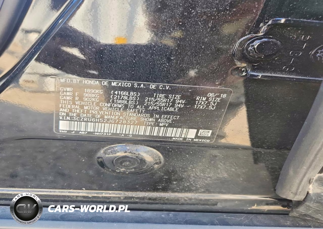 2018 Honda Hr-V Ex VIN:3CZRU6H52JG728327 - 12